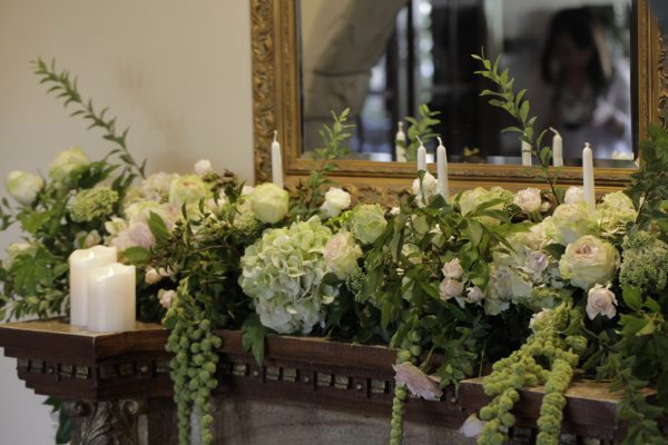 mantle floral decoration