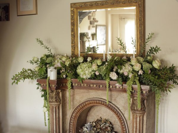 mantle floral decoration